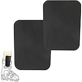 Fukaisu Snowboard Shin Pads, 6.5x5in/16.5x12.7cm Cuttable Ski Shin Guards 5mm Thinkened Foam Protectors Ski Boot Liner for Snowboarding Skiing Sports Bang Protection (Black)