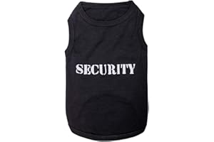 Parisian Pet Dog Cat Security Tee Shirt Embroidered T-Shirt, S