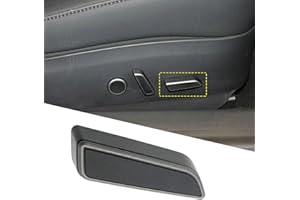 YUNHECAM Seat Adjustment Button Black Trims For Tesla Model 3/Y 2021 2022 2023 Front Passenger Side Seats Cushion Forward Button Switch Cover Replacement 1098842-01-D