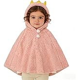 Holiberty Winter Kids Clothes Baby Warm Hooded Cape Cute Car Seat Fleece Cloak Snowsuit Outwear Outdoor Shawl Coat Poncho