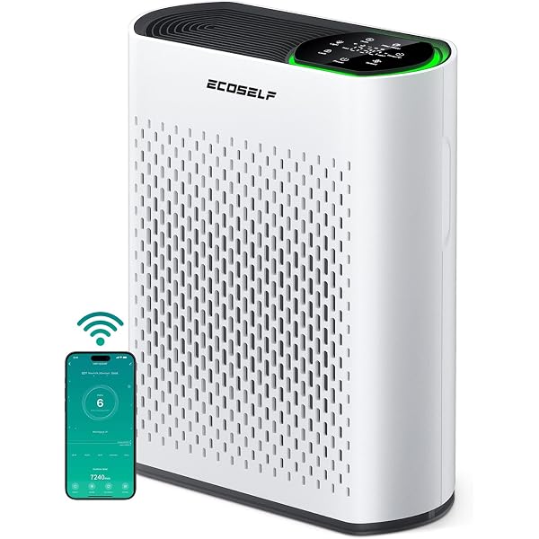 VisionAir HAP606 Air Purifier For Large Rooms Up To 1800 Sq Ft – 20dB Sleep Mode, Real-Time AQI Display, HEPA
