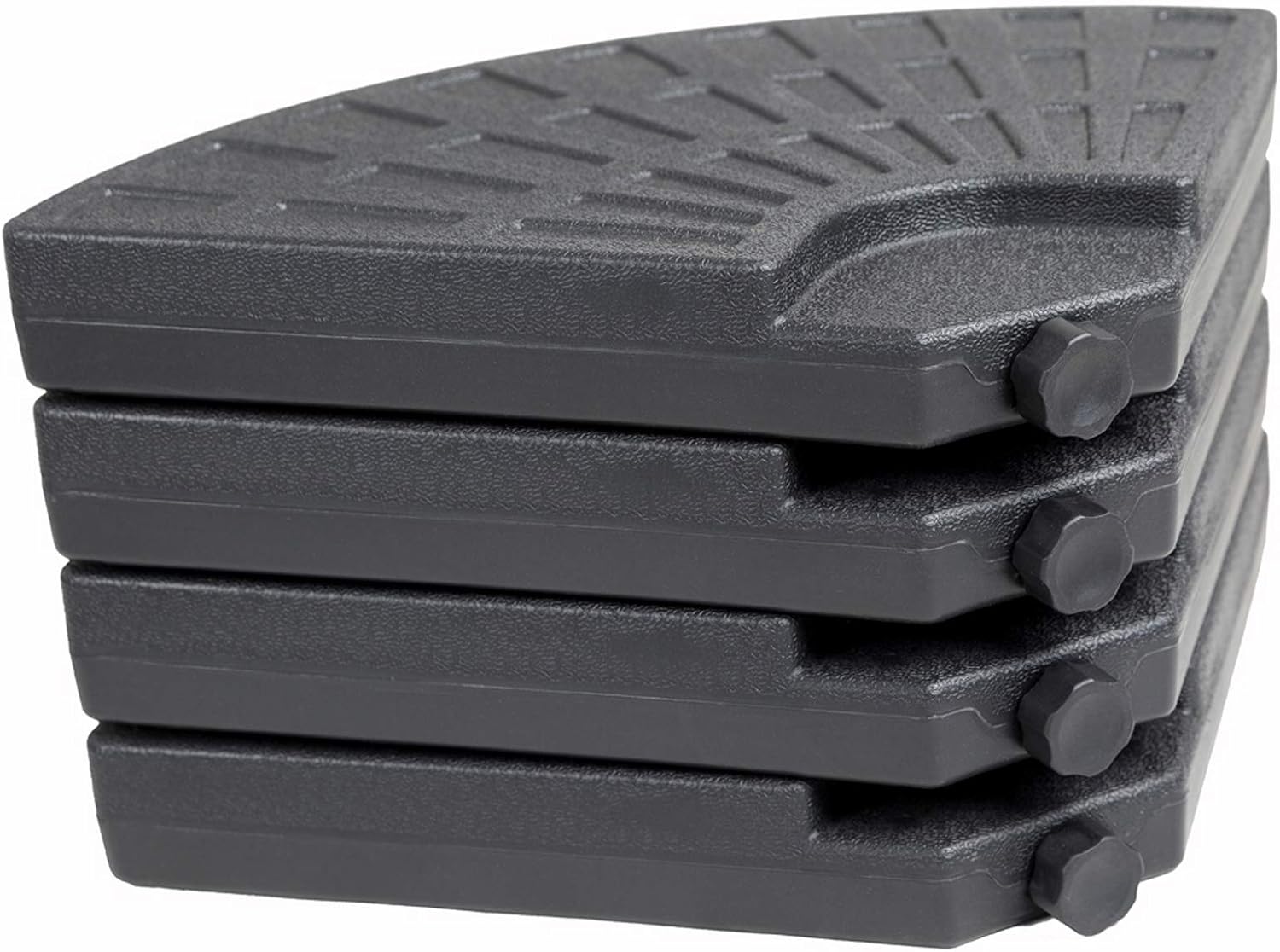 Amazon Com C Hopetree Cantilever Offset Outdoor Umbrella Base Weight 192 Lb Set Of 4 Black Garden Outdoor