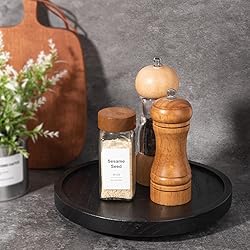 Wood Lazy Susan Organizer Kitchen Turntable for