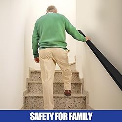 Gyykzz 8FT Stainless Steel 304 Handrail Black