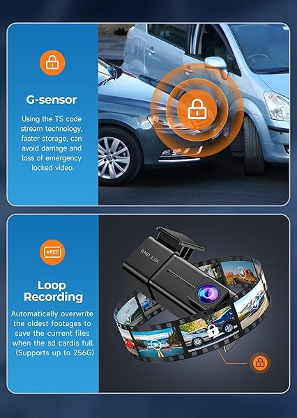 DASH CAM, 2.5K WIFI DASH CAMERA FOR CARS, E-YEEGER MINI DASHCAM WITH APP, FRONT CAR CAMERA, G-SENSOR, LOOP RECORDING, NIGHT VISION, 24H PARKING MODE, 32G SD CARD INCLUDED, SUPPORT 256GB MAX