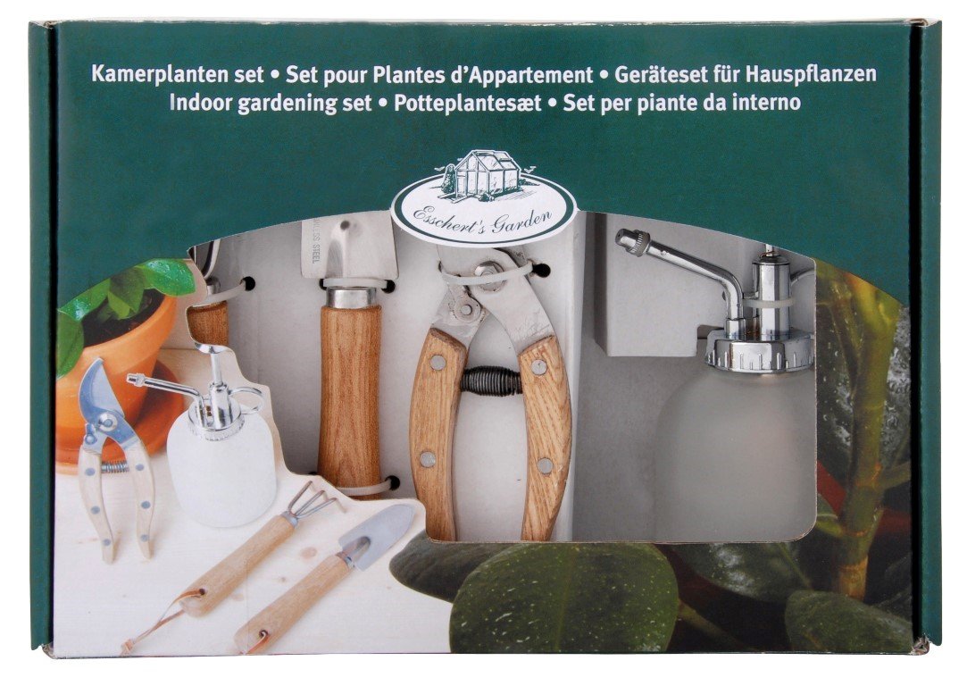 Esschert GT47 Fallen Fruits Stainless Steel Indoor Garden Set, Brown, 4.0 in*11.5 in*9.0 in
