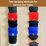 LINFIDITE Hat Rack Hanger Organizer 10 Pack Ring Style Wall/Door Mount view 9