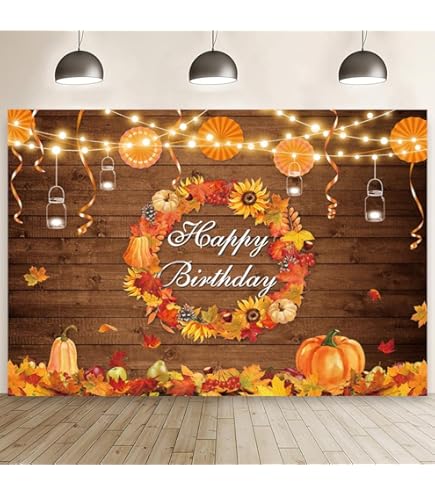 Buy MEHOFOND 7x5ft Fall Pumpkin Backdrop Rustic Wood Harvest Barn String Lights Kids Portrait Photography Background Autumn Thanksgiving Boy Girl Baby