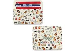 ENSIANTH Cartoon Movie Merch Lion Fans Card Holder Animal Kingdom- Lion Lover Credit Card Wallet Animal King Gift (CA Lion CH