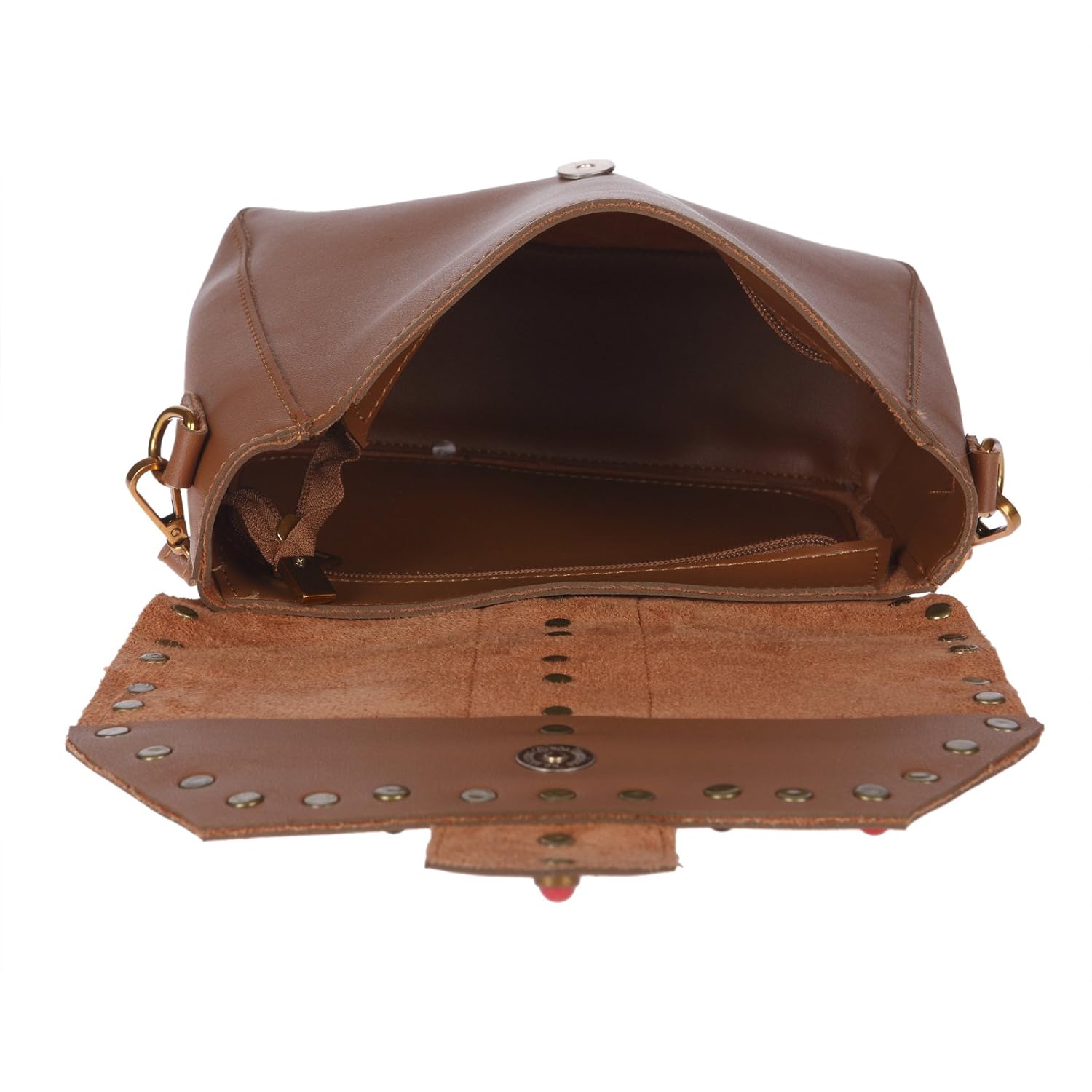 fur jaden tan sling bag for women