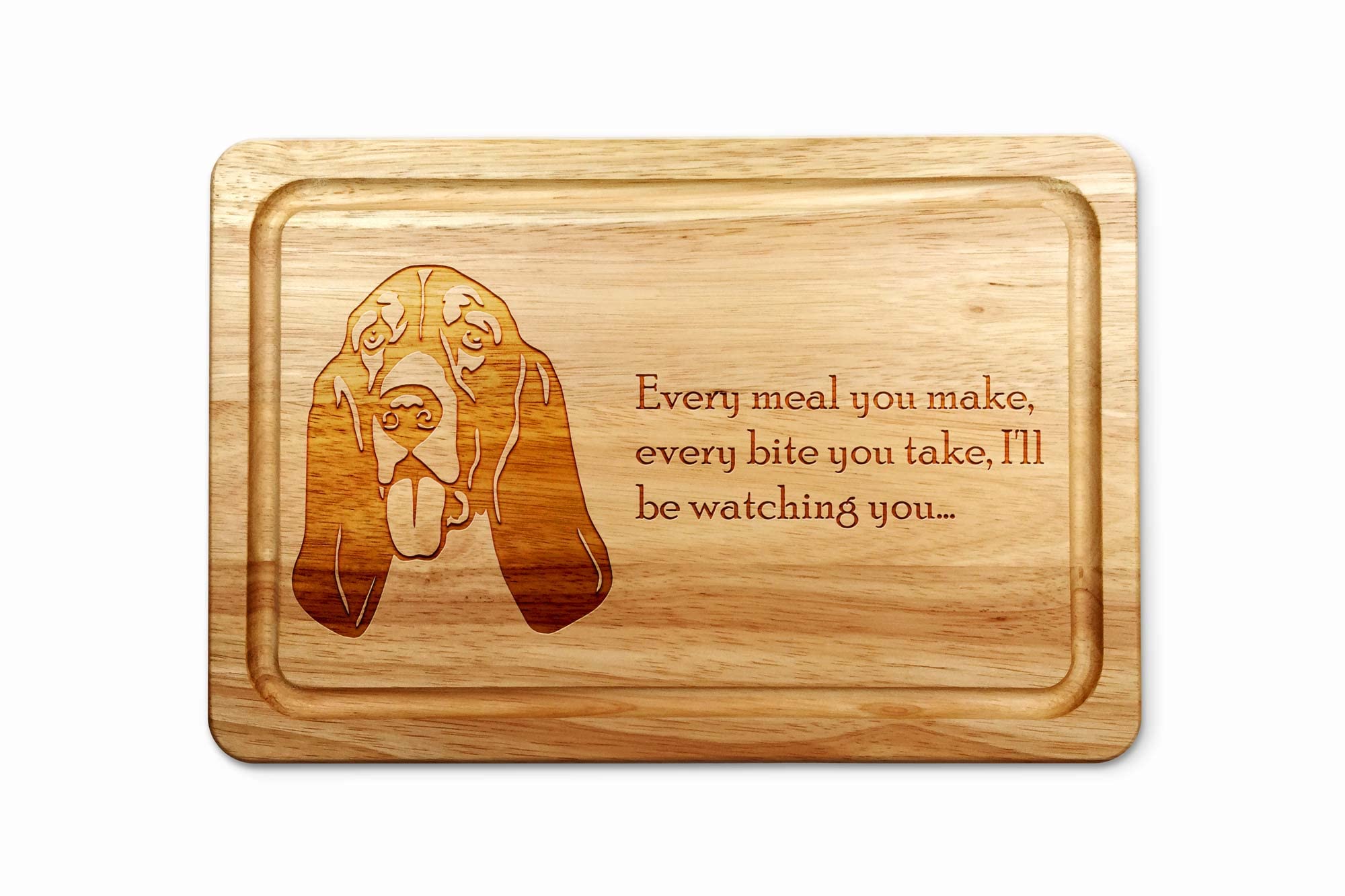 Basset Hound Wooden Chopping Board 30 x 20 cm