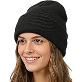 CHUNG Women Beanie Hat Winter Satin Lined Men Knit Warm Slouchy Cozy Cap