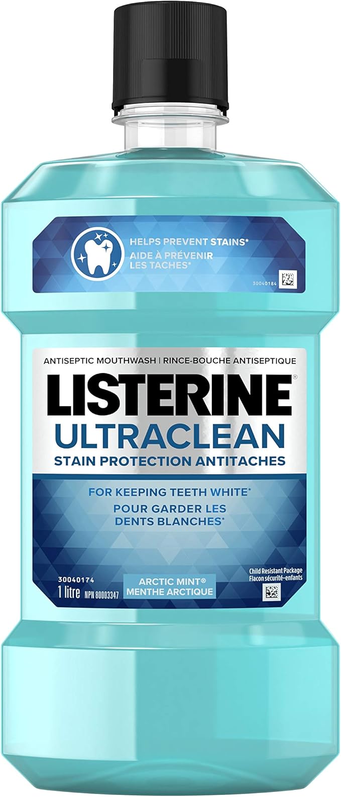 Listerine Ultraclean AntiStain Arctic Mint Antiseptic Mouthwash with