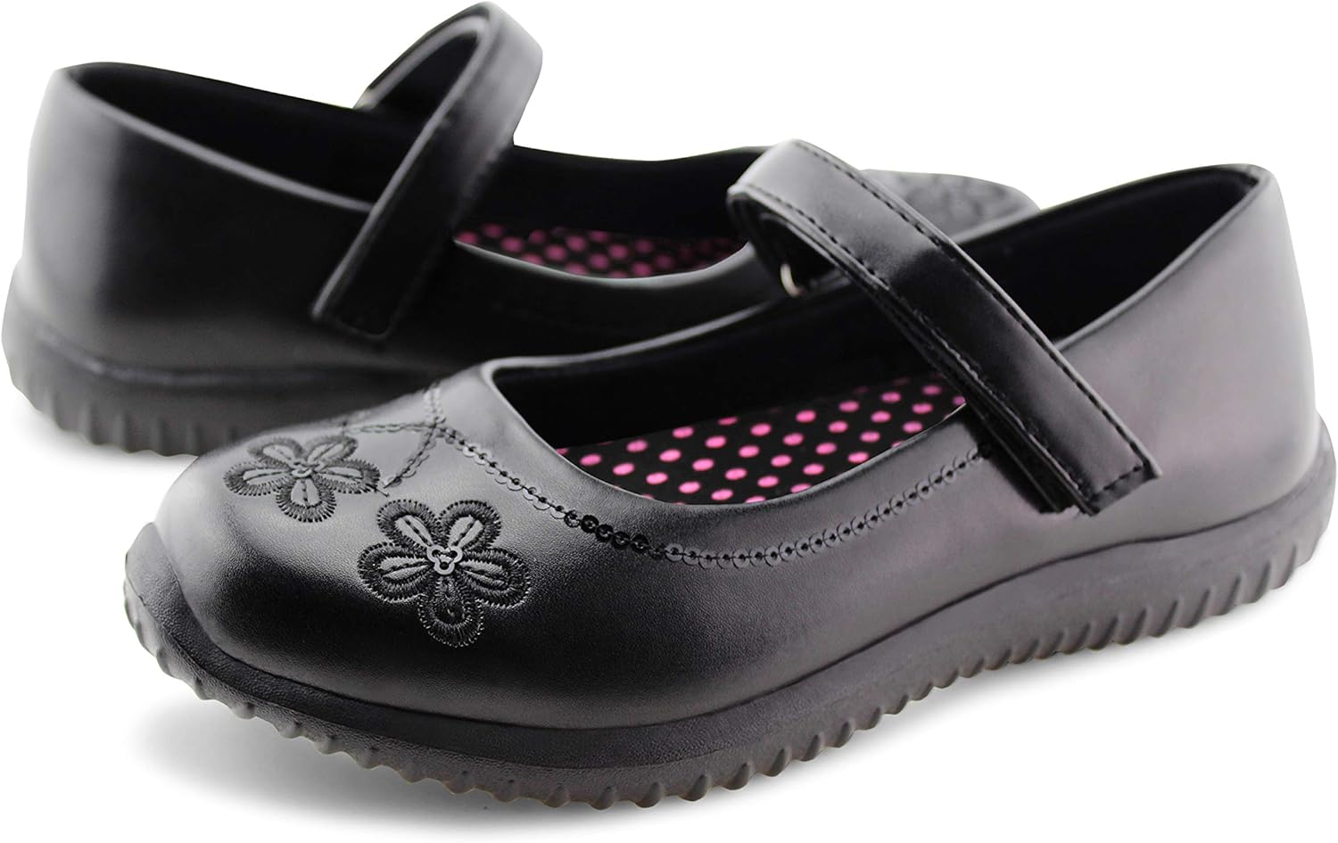 JABASIC Girls Mary Jane Dress Shoes Strap School Uniform Flats: Shoes