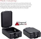 Burg-Wächter FP22K Fireproof A4 Document Box Safe Black 30 Min 1093°C view 6