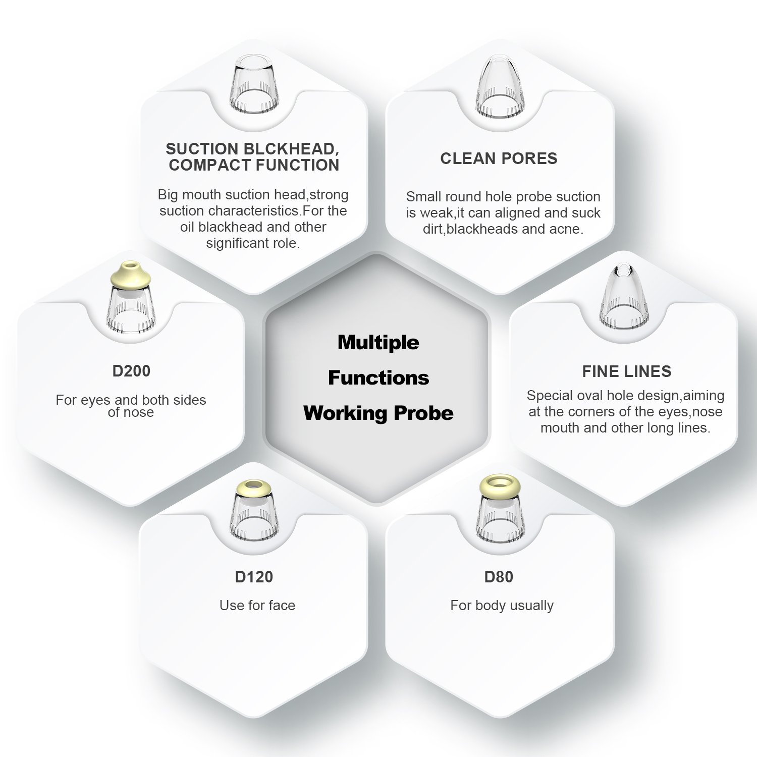 Blackhead Remover Facial Pore Cleaner Vacuum Microdermabrasion Diamond Machine Comedone Extractor Acne Removal Tool Strong Suction Cleaner with 2pcs Blackhead Tools for Free a gift for Mother (Pink)