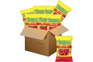 Funyun's Flamin" Hot Onion Flavored Rings, 1.25 ounce bags (Pack of 8), Bundled by City Wide Gourmet