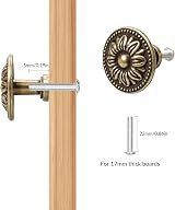 YSDMY 8 Pcs Antique Bronzy Cabinet Knobs 30mm Vintage Drawer Pull Handles view 3