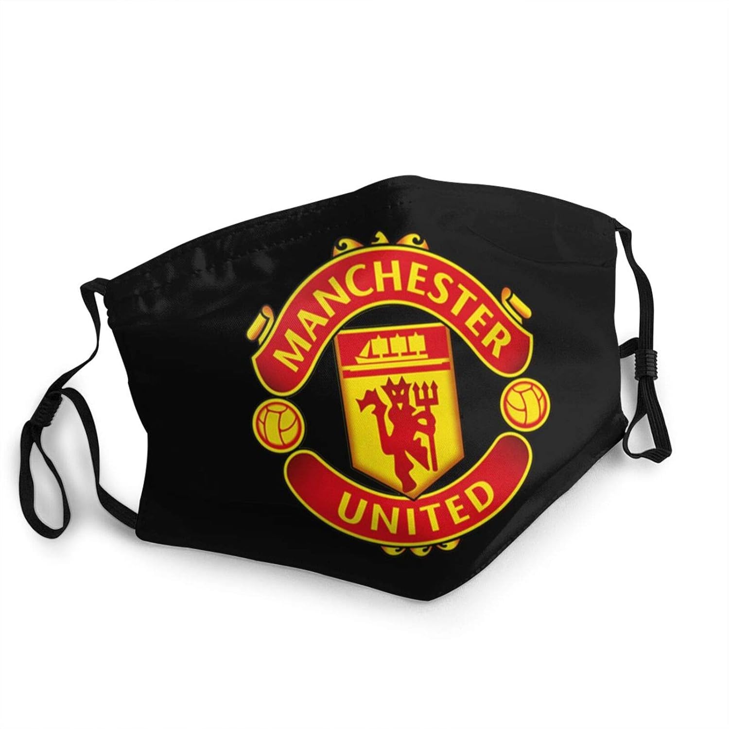Reusable Manchester United Face Mouth Mask With Elastic Ear Loop Washable Face Cover Balaclave Black Amazon In Clothing Accessories