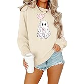 ASTANFY Valentine's Day Sweatshirt Valentines Shirt Women Be My Boo Shirt Valentines Gifts Long Sleeve Tee Tops