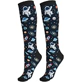 oyebn Compression Socks Women and Men 15-20mmHg-Circulation Support Socks for Athletic Running Cycling