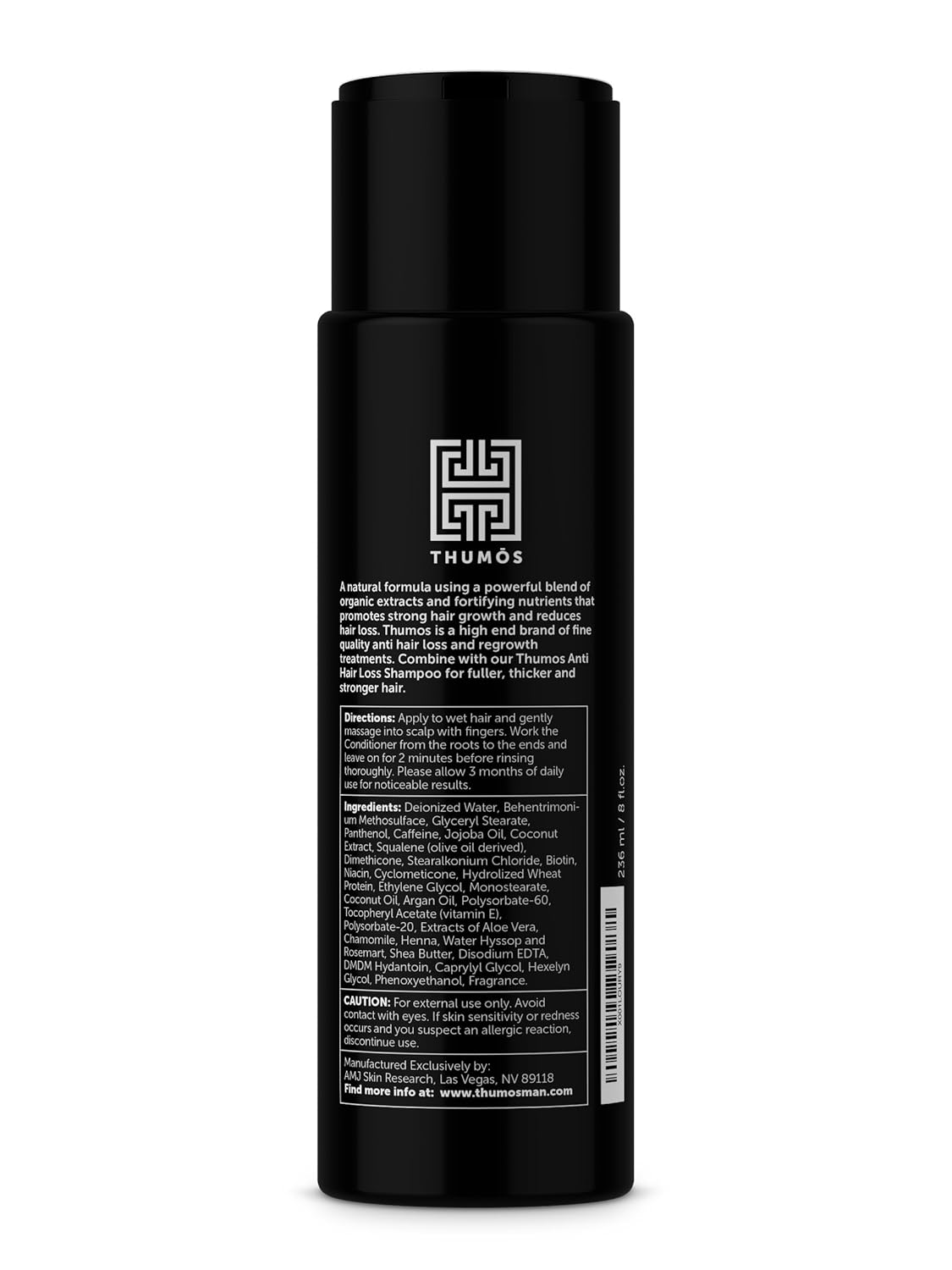 Thumos Hair Growth Conditioner – Hair Loss Treatment w/Biotin, Argan Oil & DHT Blocker – Stimulative Hair Growth Conditioner & Thickening for Thinning and Balding Hair: Beauty