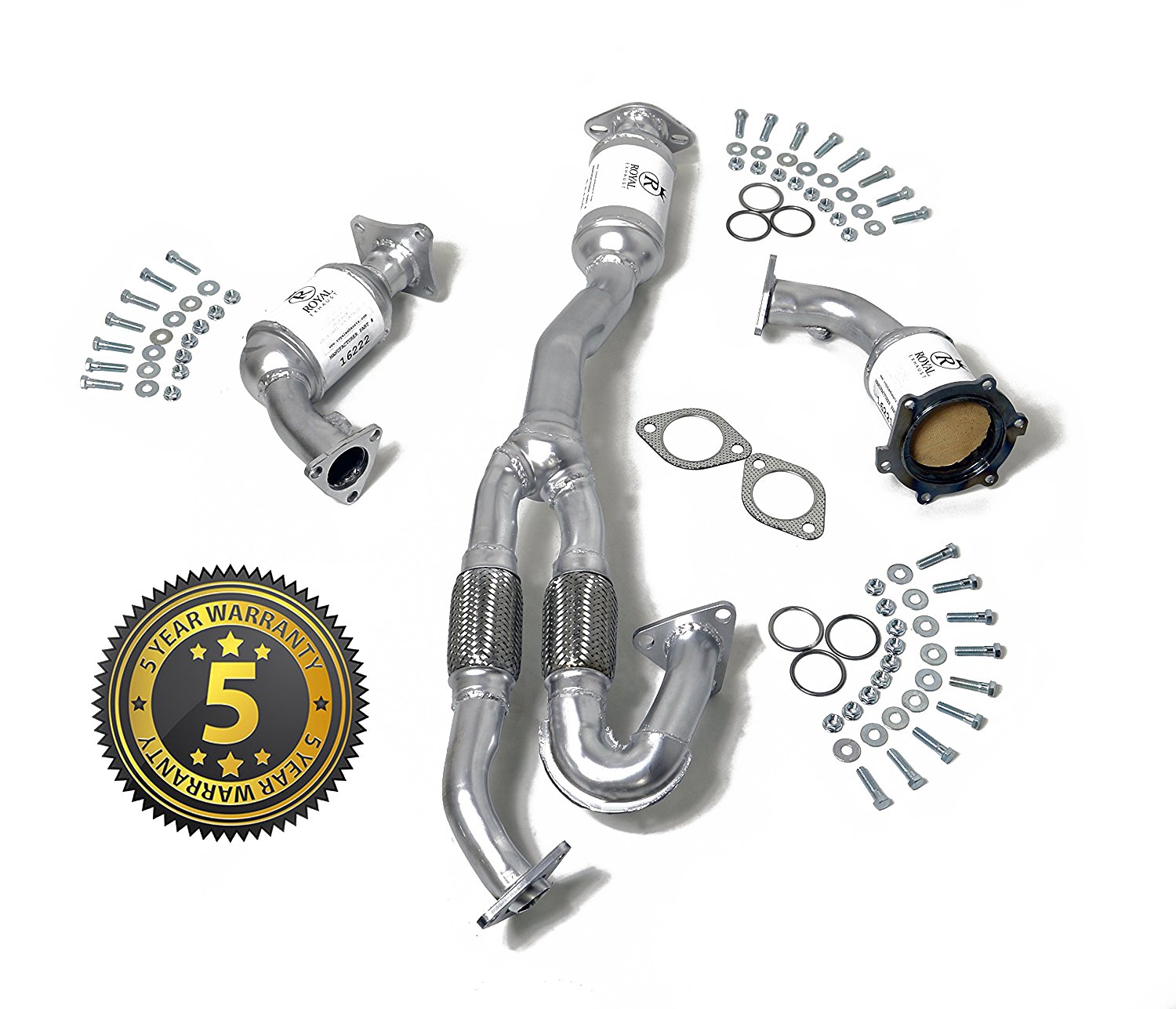 Amazon.com: Catalytic Converter Complete 3 Piece Bundle Fits: 2003 Nissan  Murano AWD | 2004-2007 Nissan Murano AWD/FWD | 3.5L: Automotive