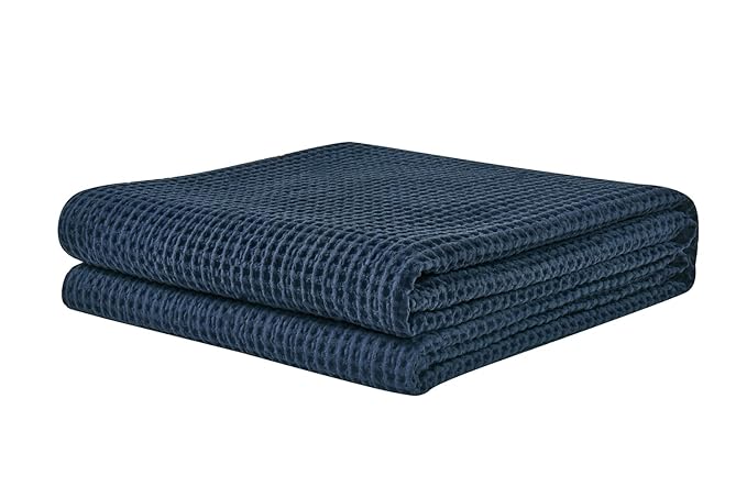 PHF Cotton Waffle Weave Thermal Bed Blanket Attractive and Eco-Friendly