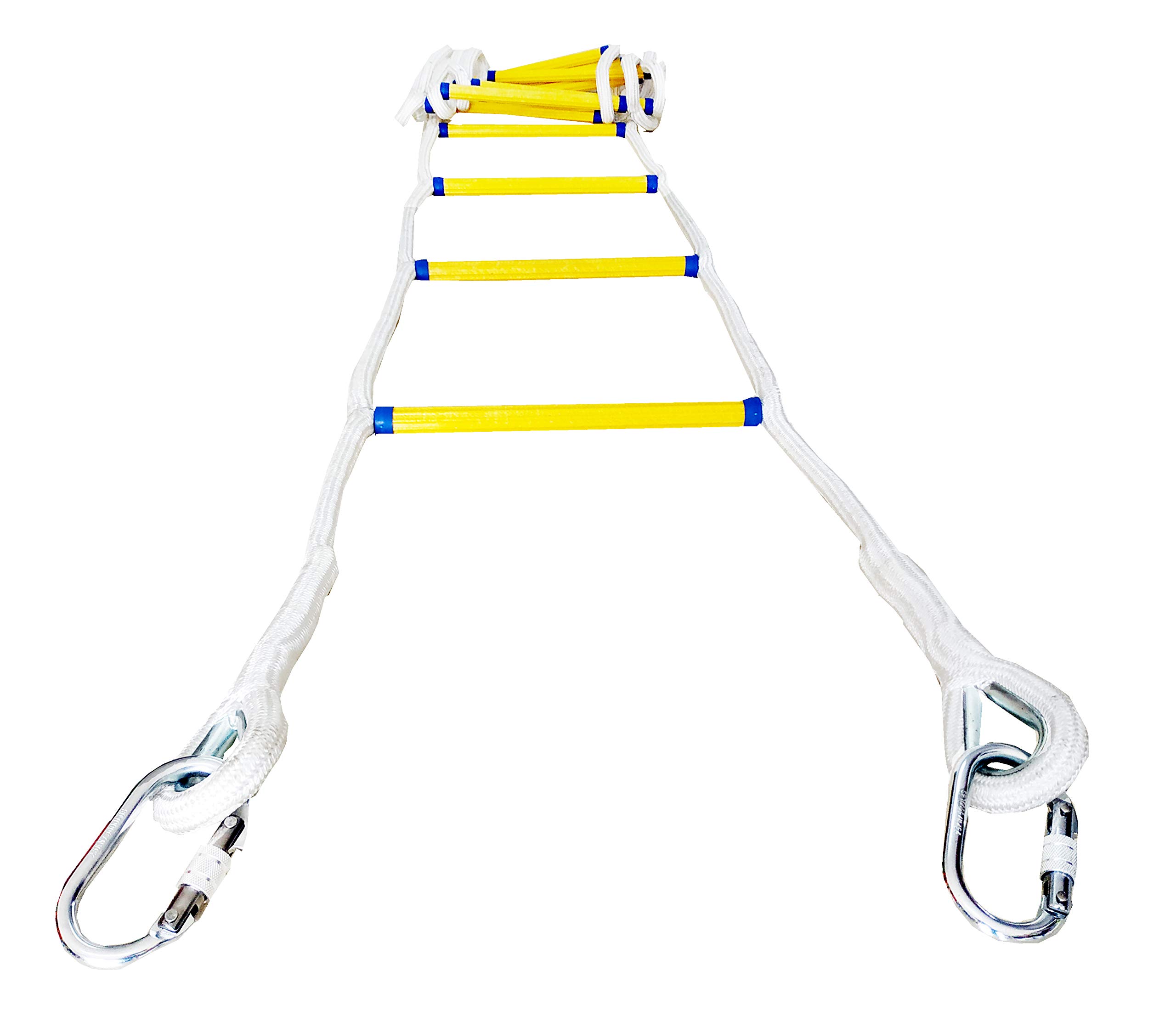 Emergency Fire Escape Rope Ladder 2 Story 16 Feet Solid Flame
