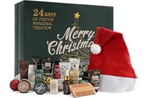 RINSE & ROBUST Rinse&Robust Mens Christmas Gift 2024 Advent Calendar Beard Care Grooming For Men Bath and Body Gift Set for men 24pcs Gift Set Include Beard Care Set,Shower Gel, Bubble Bath,Body Lotion,etc
