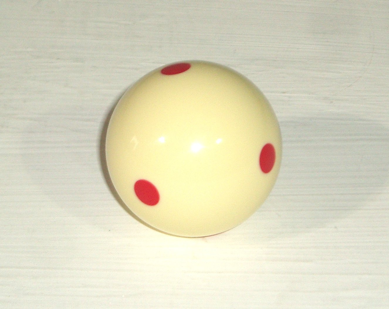 1 7/8 CUE BALL WITH RED DOTS UK POOL SIZE**