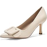 Coutgo Women's Closed Pointed Toe Pumps Stiletto High Heels Wedding Party Dress Shoes