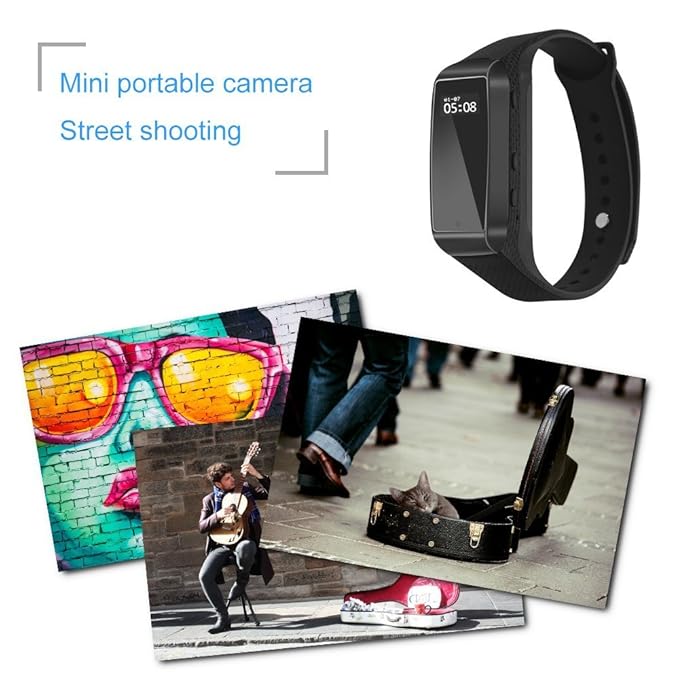 Amazon.com : Fitness Track Mini Camera Bracelet Function Outdoor Sport Using Digital Secret cam Micro Wearable Smart Watch espia voicerecord : Camera & ...