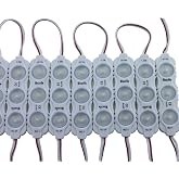 REXTiN 12V LED Module Lights: Waterproof 120-150LM Per Module 200pcs | Super Bright 2835 3 LED Module Decorative Light for Letter Sign Advertising Signs with Tape Adhesive Backside (White)