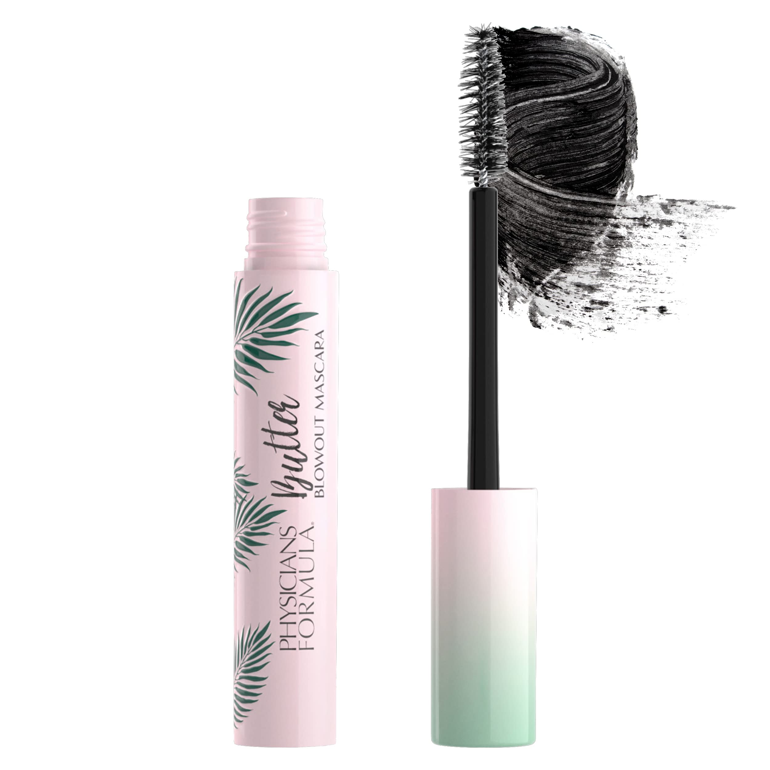 Physician's Formula, Inc., Butter Blowout Mascara, Volume and Length Mascara for a Dramatic Effect, with Keratin and a Blend of Murumuru Butter, Cupuaçu Butter, and Tucuma Butter, Vegan, Black