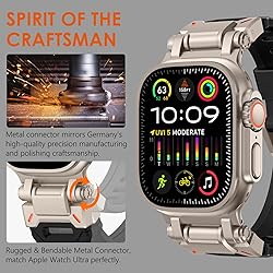 WINGLE FKM Rubber Bands for Apple Watch Ultra 2