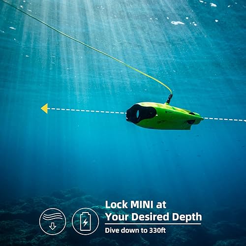 Chasing gladius MINI Underwater Drone, 4K 1080P 12MP UHD