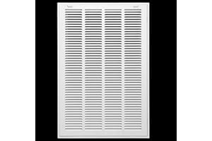 16" X 25 Steel Return Air Filter Grille for 1" Filter - Removable Face/Door - HVAC DUCT COVER - Flat Stamped Face - White [Ou