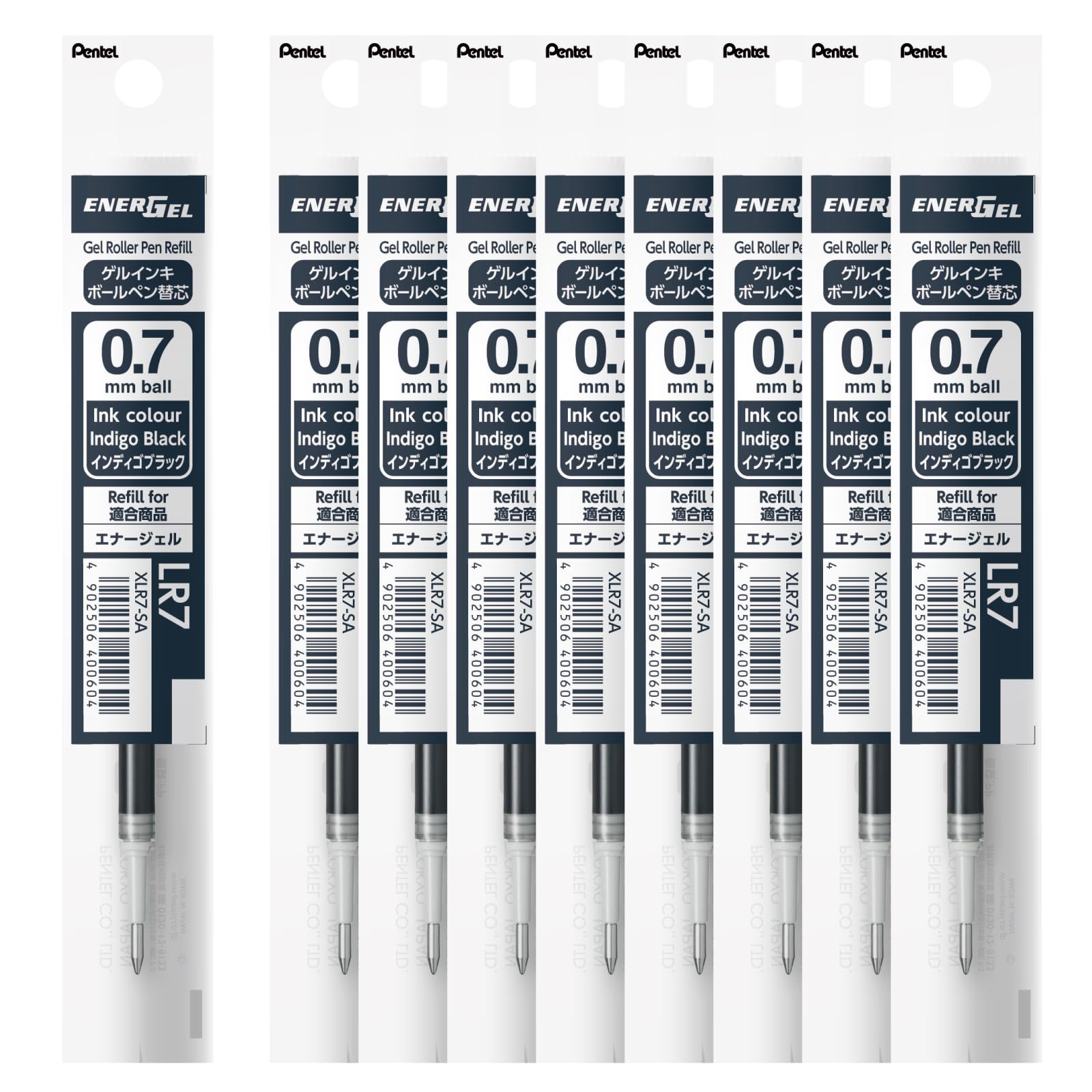 Photo 1 of ???? EnerGel Black Colors Ballpoint Pen Refill, 0.03 inches (0.7 mm), Indigo Black, 10 Pieces XLR7-SA