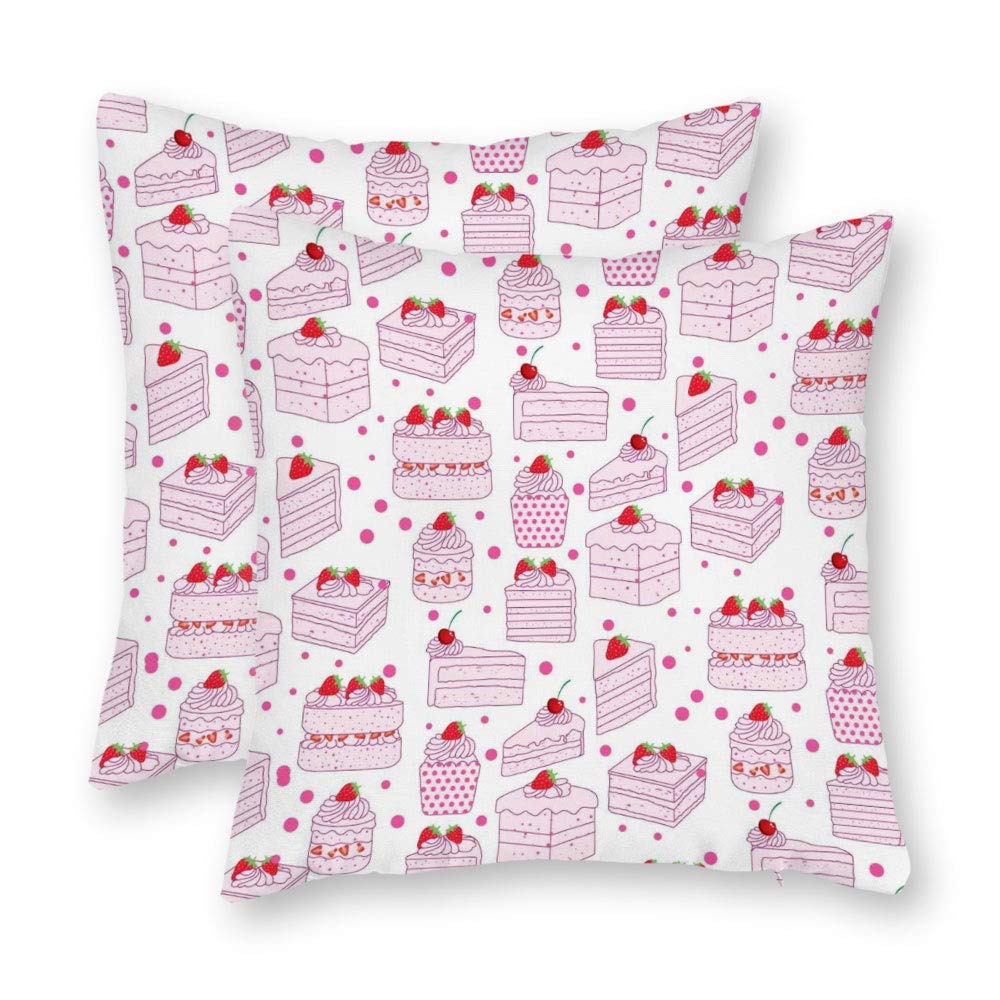 Amazon Com Dkisee Set Of 2 Abstract Strawberry Shortcake Pattern