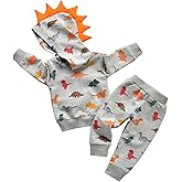 Toddler Infant Baby Boy Clothes Animal Style Long Sleeve Hoodie Tops Sweatsuit Pants Outfit Set