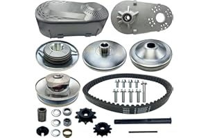 MOJTBE 212CC Torque Converter CVT 3/4" Go Kart Clutch COMET TAV2 30-75 218353A Manco 12T #35 and 10T #40 41 420 Chain Driver Pulley Replacement Set - 30 Series