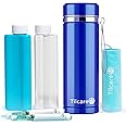 Insulin Cooler Travel Case by Tilcare - 74H Reusable Pen Freezer Bottle - Large TSA Approved Hard Shell Medication Cooling Case - Emergency 14H Bottle - Holds up to 4 Diabetic Pens and Medical Vials
