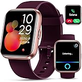 Smartwatch for Women, Compatible with Android & iPhone, 1.8'' Fitness Tracker Watch with Alexa, Call & Notification Alerts, Heart Rate & Sleep Monitor, 120 Sports Modes, Waterproof Watch for Women