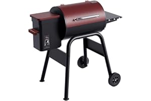 Jocoevol Pellet Smoker Grill Wood Pellet Grill Electric BBQ Grill Smoker For Outdoor Backyard With Auto Feed & Pid Temperature Control 180-425°F, 456 Sq.In Cook Area