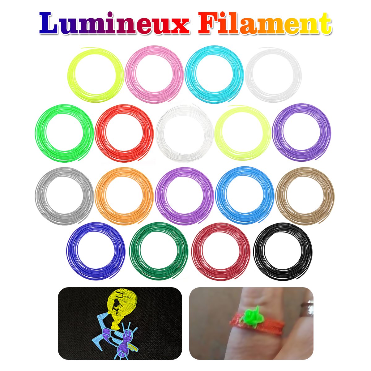 Filament 3D Printing Materials 3D Pen Third Generation for Freehand 3D Drawings With 2 ABS Filament