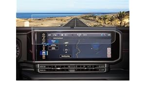 Coleya 2024 2025 2026 Wrangler Screen Protector for Jeep Wrangler (Sport/Sport S/Willys/Sahara/Rubicon/Rubicon X) 12.3-inch T