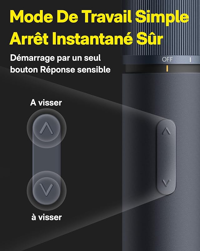 Visseuse sans Fil 3,6V 4N.m, 12 embouts S2 USB-C 1500mAh