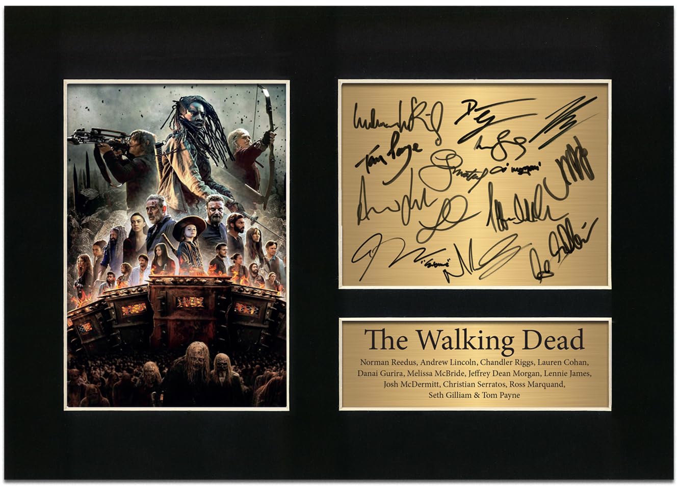 Zulu Image The Walking Dead Cast Signed | Autograph A4 Printed Photo Inspired Reproduction Print Picture Display No59