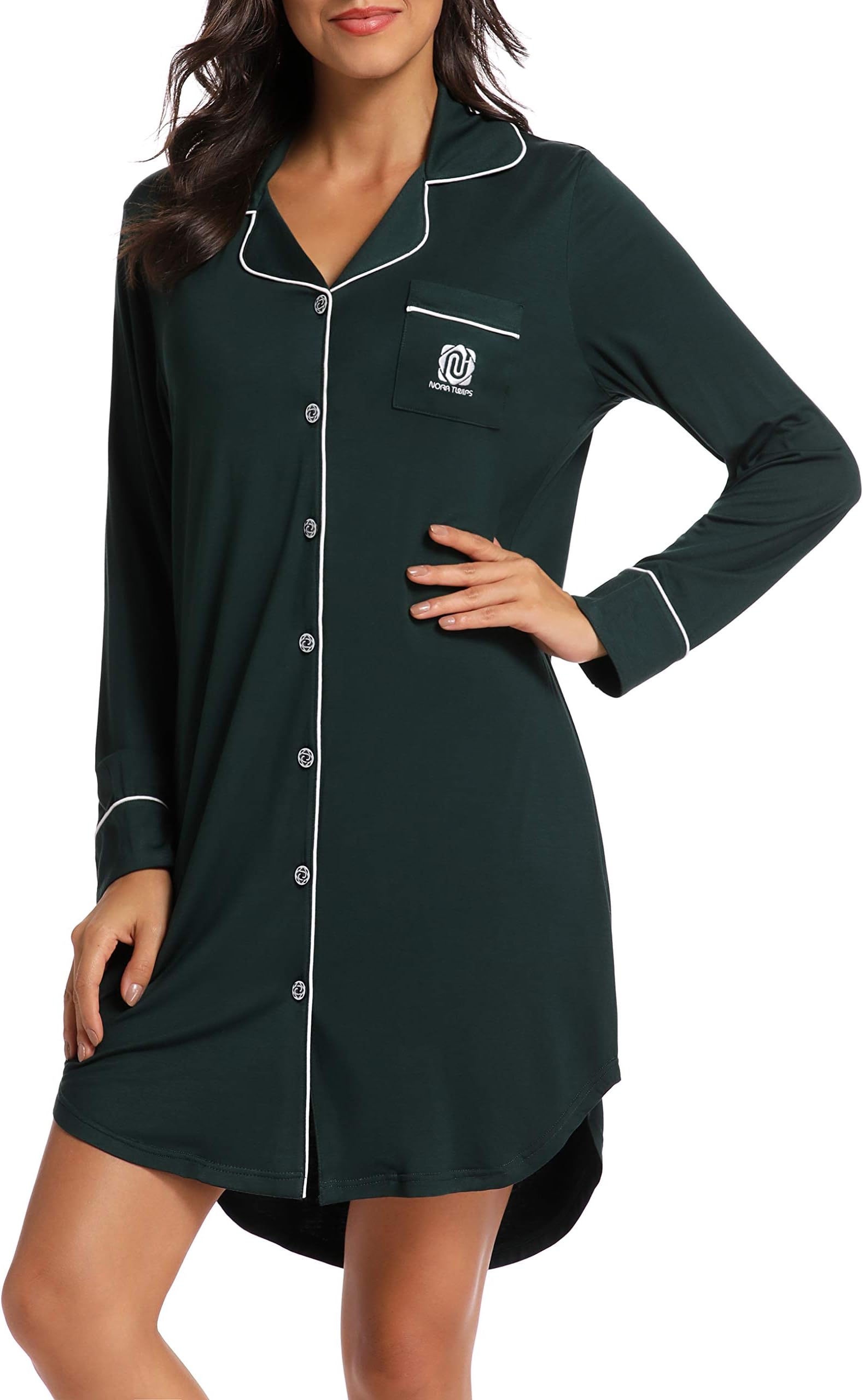 Women's Nightshirt, Ladies Pyjama Set, Women's Sleepwear, Women's Pajama Nightwear Sleepwear for All Seasons